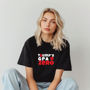 Anti trump student protest slogan red black Tri-Blend shirt