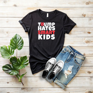 Anti trump student protest slogan red black Tri-Blend shirt