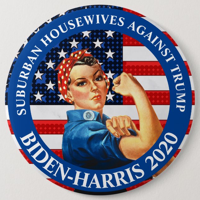 Anti Trump Suburban Housewives  Against Trump 6 Cm Round Badge (Front)