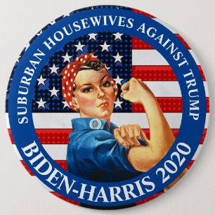 Anti Trump Suburban Housewives  Against Trump 6 Cm Round Badge