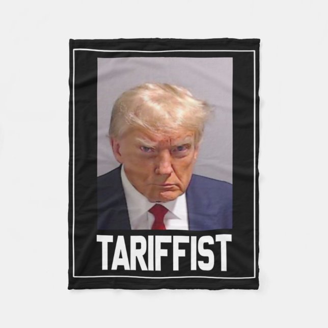 Anti Trump Tariffist  Fleece Blanket (Front)
