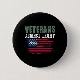 Anti Trump Tees - Veterans Against Donald Trump 6 Cm Round Badge