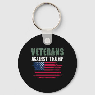 Anti Trump Tees - Veterans Against Donald Trump Key Ring