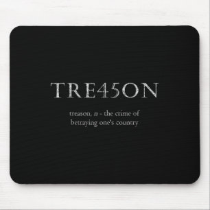 Anti-trump Treason _ Tre45on Distressed Impeach  Mouse Mat