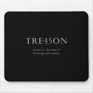 Anti-trump Treason Tre45on Distressed Impeach Mouse Mat