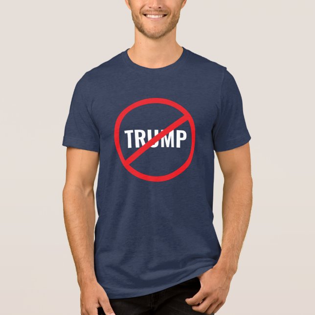 Anti-Trump Tri-Blend Shirt (Front)
