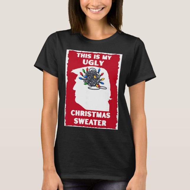 Anti-trump Ugly Christmas Sweater Funny Sarcastic  (Front)