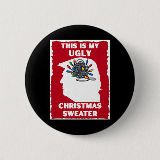 Anti-trump Ugly Christmas Sweater Funny Sarcastic  6 Cm Round Badge