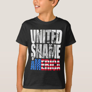 Anti Trump United Shame Of America Flag T-Shirt