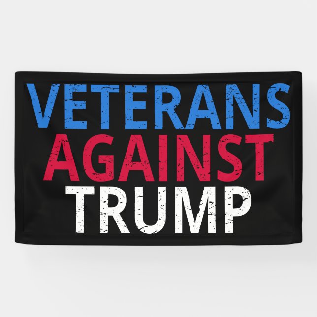 Anti-Trump - Veterans Against Trump Banner (Horizontal)