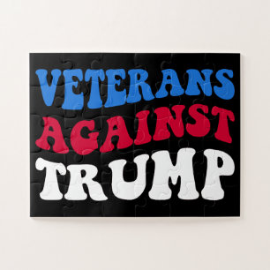 Anti-Trump - Veterans Against Trump II Jigsaw Puzzle