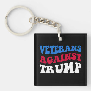 Anti-Trump - Veterans Against Trump II Key Ring