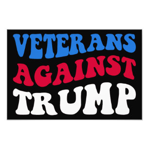 Anti-Trump - Veterans Against Trump II Photo Print
