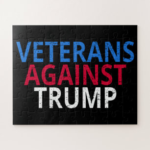 Anti-Trump - Veterans Against Trump Jigsaw Puzzle