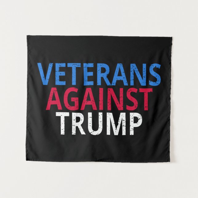 Anti-Trump - Veterans Against Trump Tapestry (Front (Horizontal))