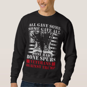 Anti-Trump Veterans Draught Dodger Cadet Bone Sweatshirt