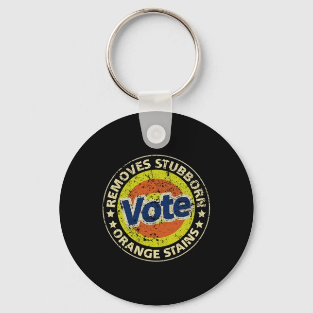 Anti-trump Vote Detergent Funny Gifts  Key Ring (Front)