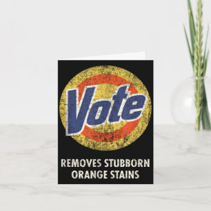 Anti-trump vote laundry detergent funny vintage An Card