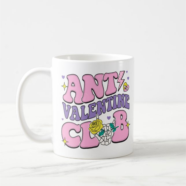 Anti Valentine Club Coffee Mug (Left)