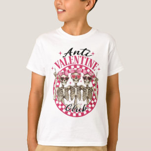 Anti Valentine Club Funny Valentine's Day Vintage T-Shirt