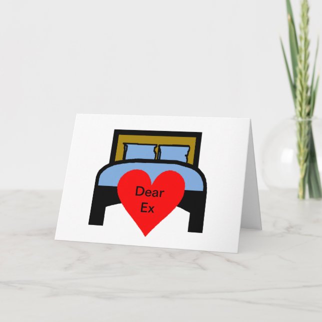 Anti-Valentine  For the Ex   Customise It! Holiday Card (Front)