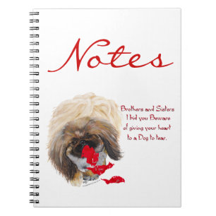 Anti Valentine Pekingese Notebook