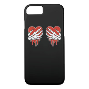 Anti Valentine Skeleton Heart Gothic Style iPhone 8/7 Case