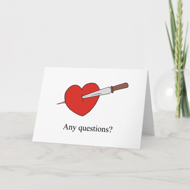 Anti Valentines Card (Front)