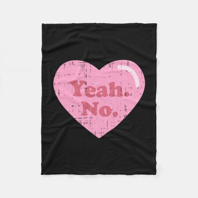 Anti Valentines Day 2025 Single Awareness Heart Ye Fleece Blanket (Front)
