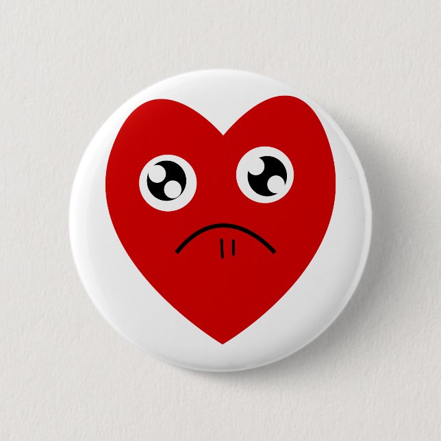 anti valentines day 6 cm round badge (Front)