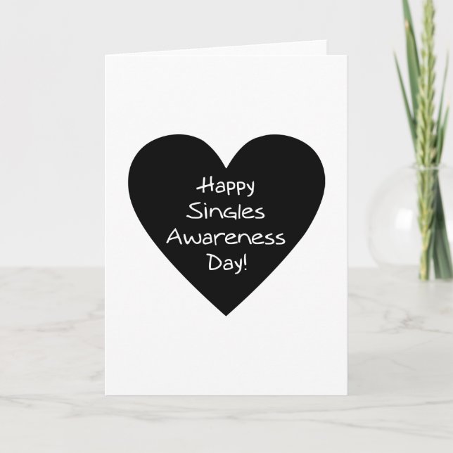 Anti Valentines Day Card - Single Awareness Day (Front)