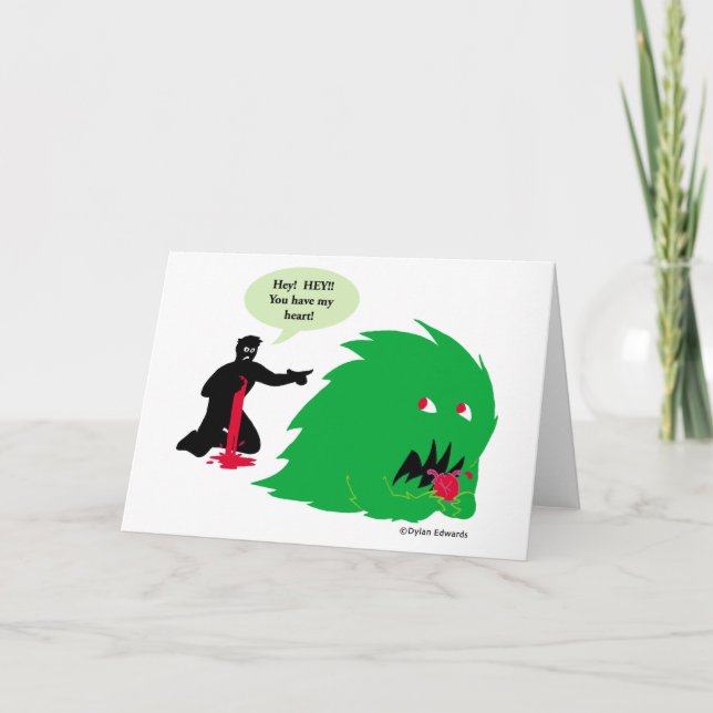 Anti-Valentine's Day Card - You Have My Heart (Front)