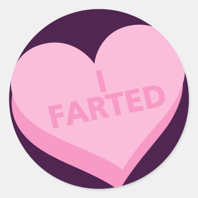 Anti-Valentine's Day Classic Round Sticker (Front)