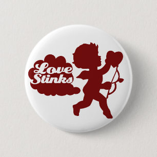 Anti-valentines day Cupid 6 Cm Round Badge