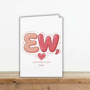 Anti Valentines Day Ew Couple Humor Sarcastic Holiday Card