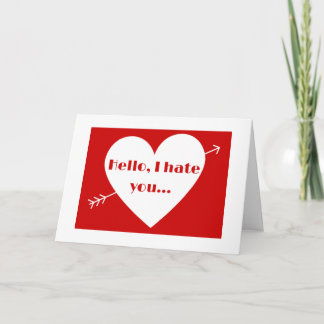 Anti Valentine's Day Holiday Card