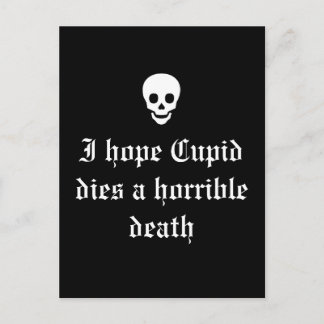 Anti Valentine's Day Holiday Postcard