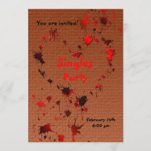 Anti- Valentine's Day Party invitation