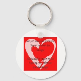 Anti-Valentine's Day Poem Key Ring