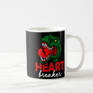 Anti Valentines Day Single Heart Breaker T Rex Di  Coffee Mug