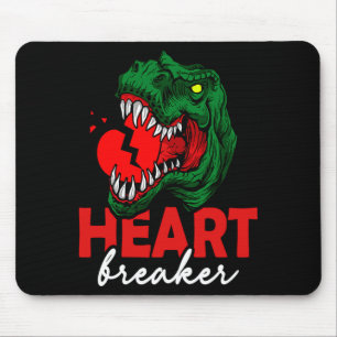 Anti Valentines Day Single Heart Breaker T Rex Di  Mouse Mat