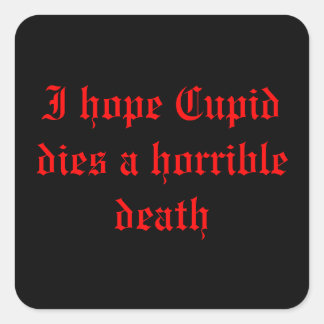 Anti ~ Valentine's Day Square Sticker