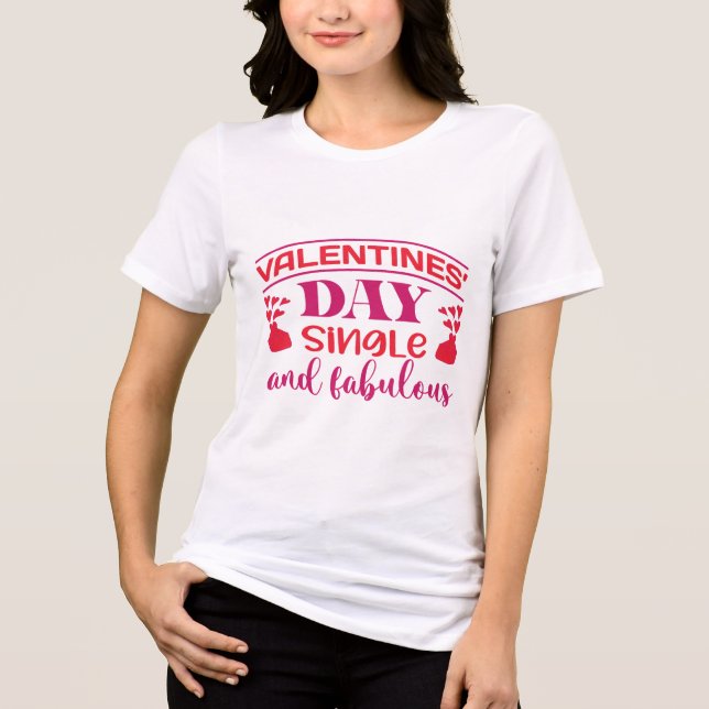 Anti-Valentines Day  Tri-Blend Shirt (Front)