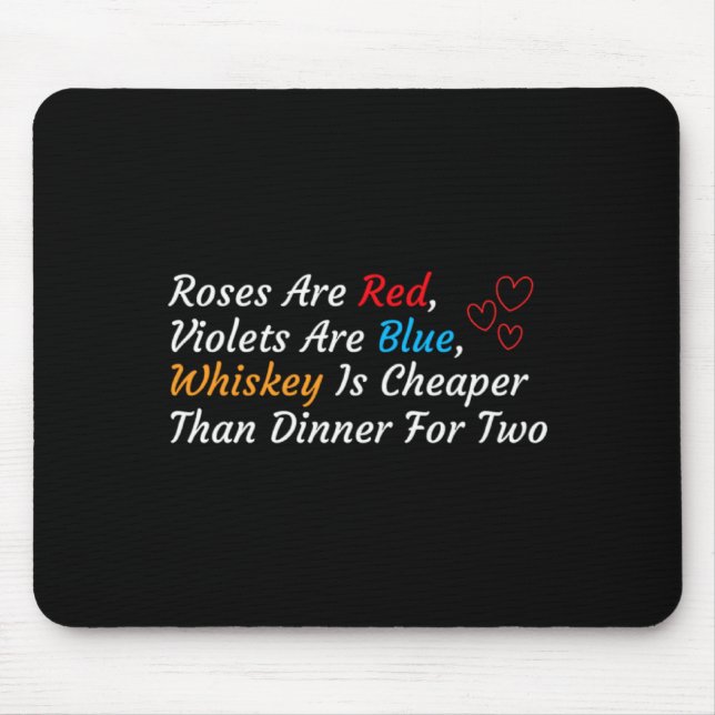Anti Valentines Day Valentines Drink Anti Valenti  Mouse Mat (Front)