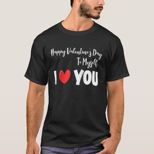 Anti Valentine's Day  Valentines Heart Lonely Day  T-Shirt (Front)