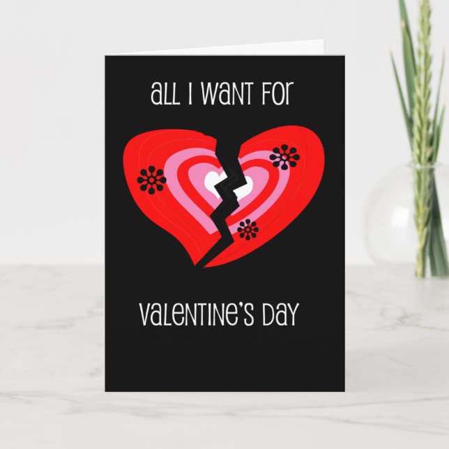 Anti-Valentines Divorce Holiday Card (Front)