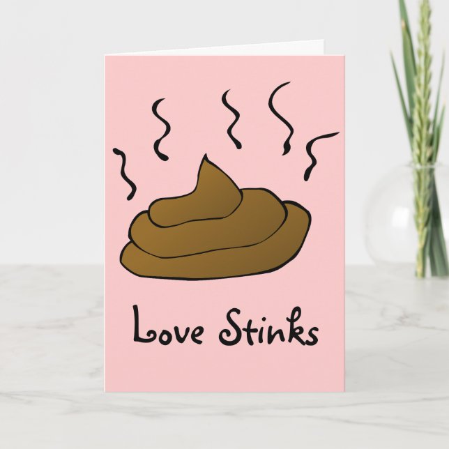 Anti-Valentines: Love is just a bunch of crap Holiday Card (Front)