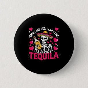 Anti Valentines Roses Are Red Blah Crypto Skeleton 6 Cm Round Badge