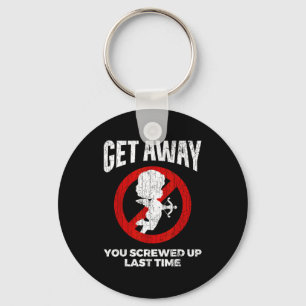 Anti Valentines Sarcastic Cud Quote Funny Gift Key Ring
