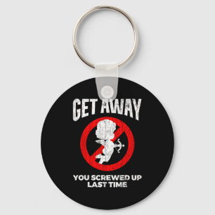Anti Valentines Sarcastic Cud Quote Funny Gift  Key Ring